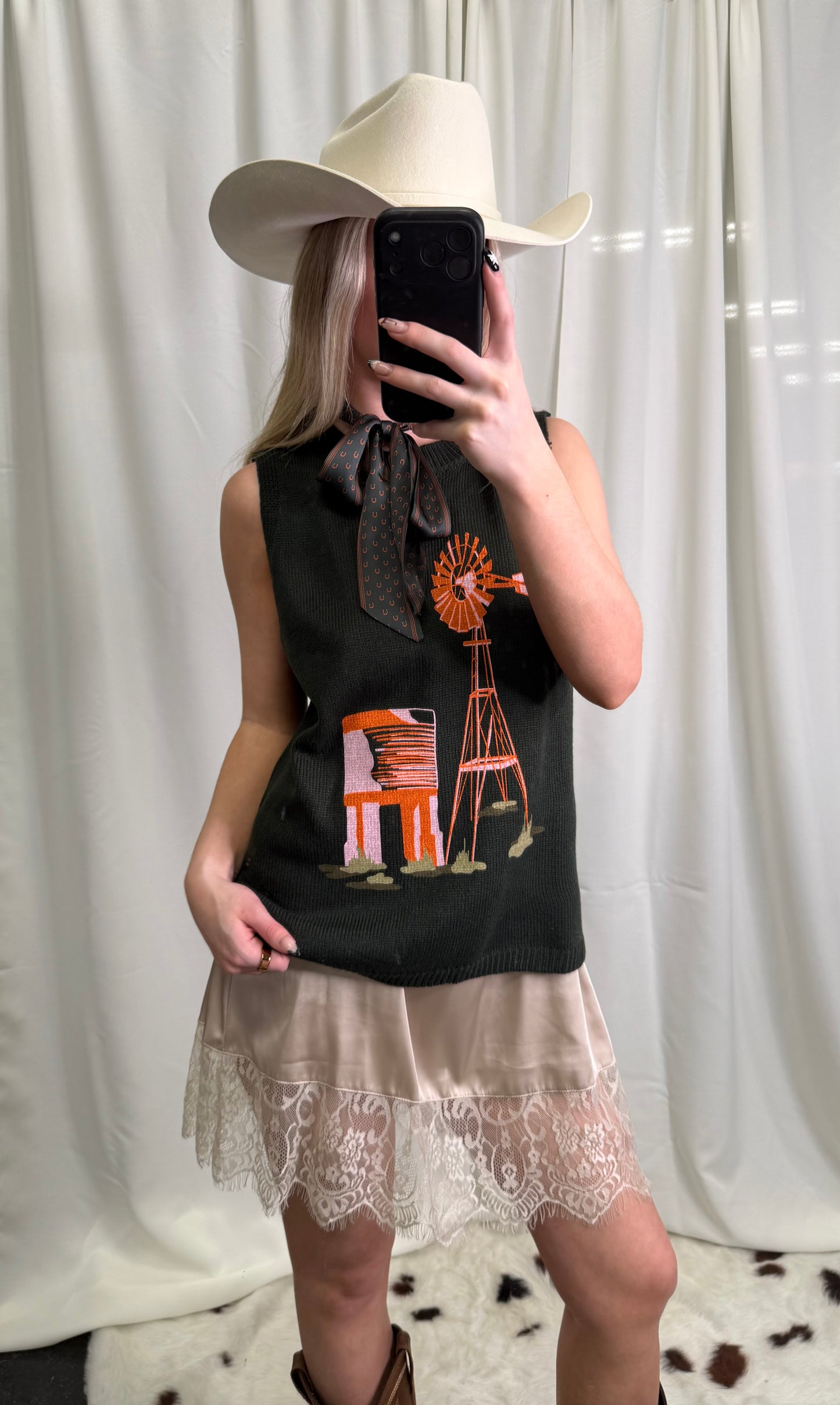 My Lace Extendy Tan Skirt