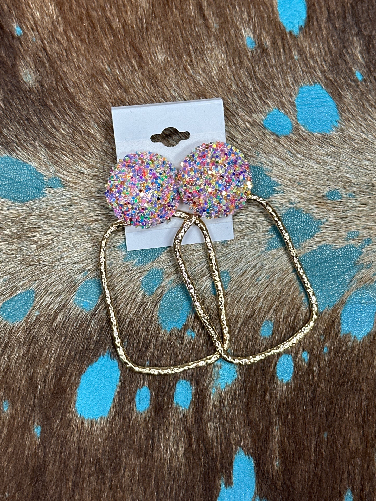 Colorful Oval Earrings