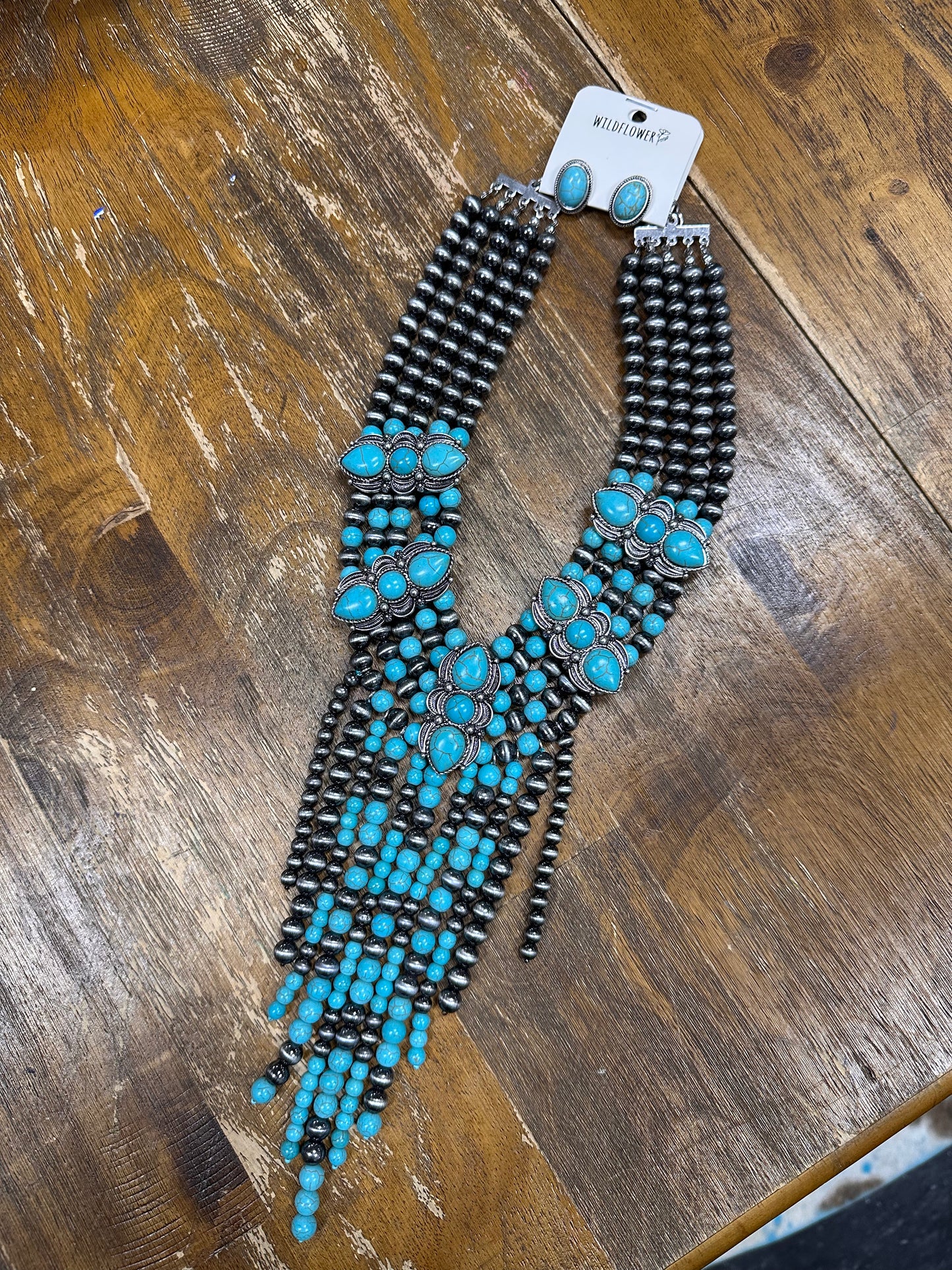 Tira Turquoise Necklace/Earring Set
