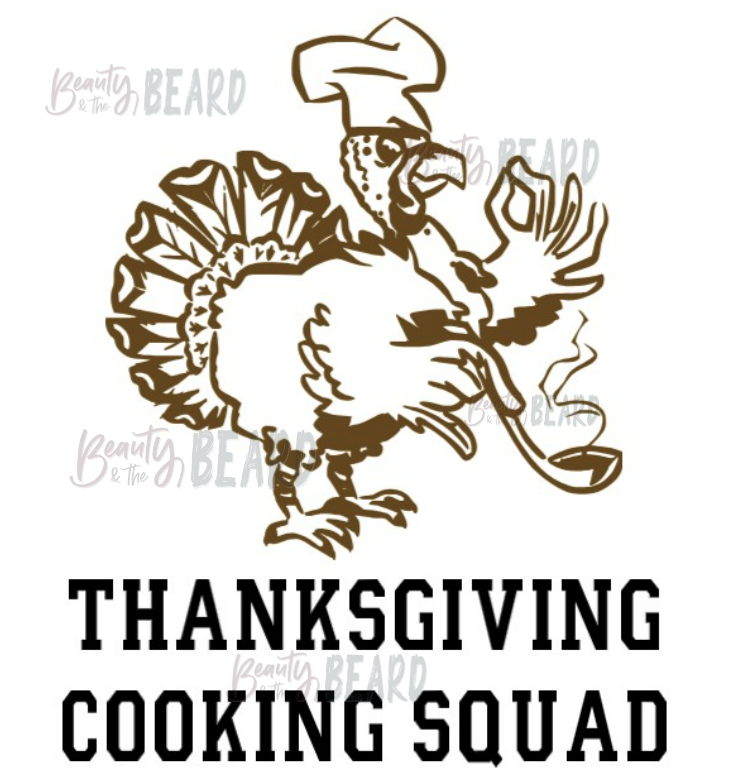 Thanksgiving Cooking Squad Sub Print