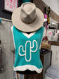 Turquoise Cactus Sweater Vest