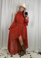 Rae High-Low Halter Maxi Dress