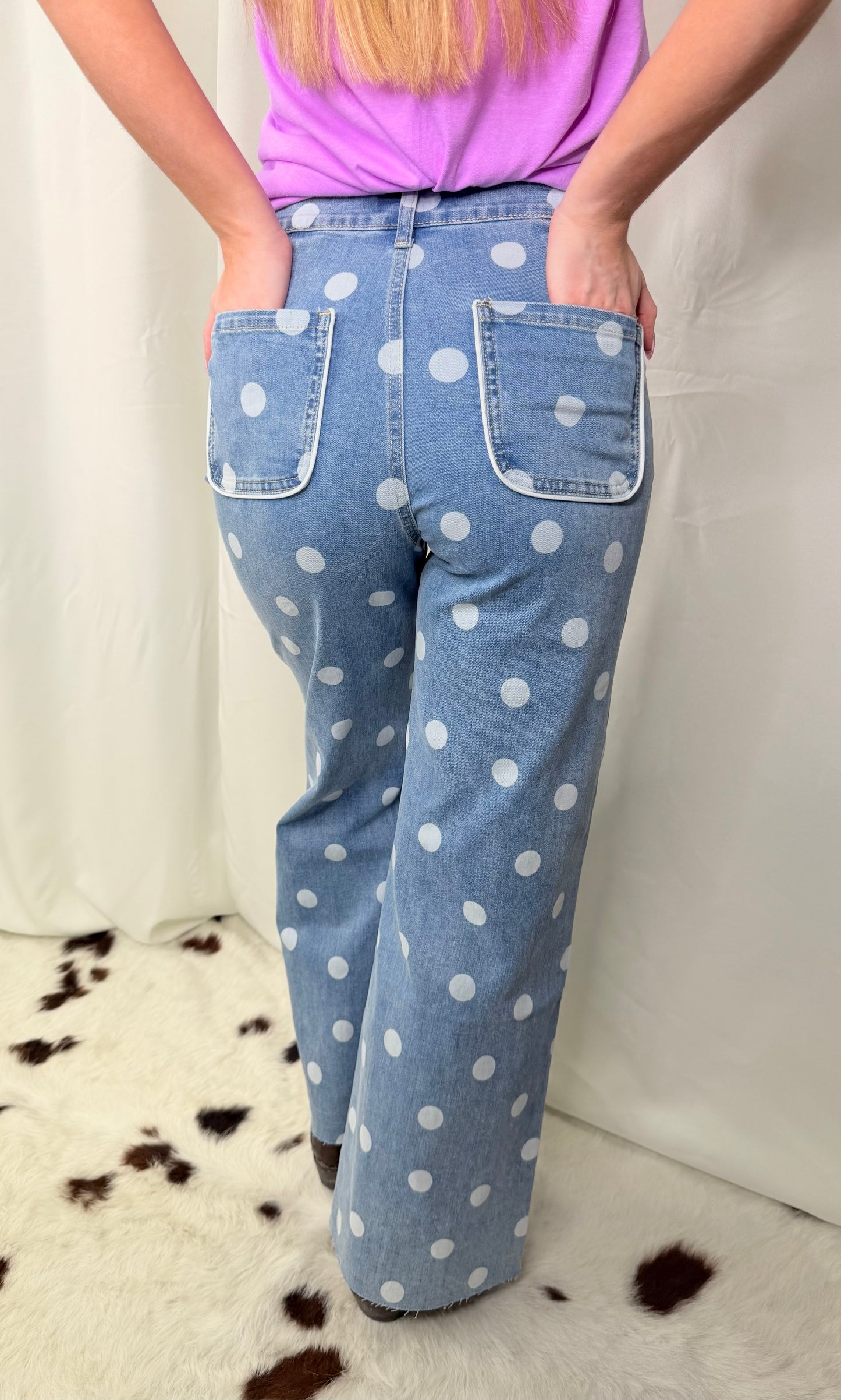 Denim Dot Ultra High-Rise Jeans