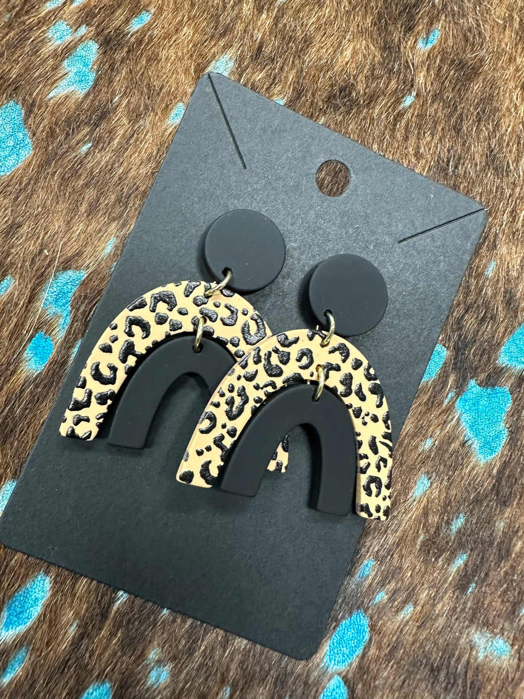Bridged Cheetah Earrings