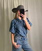 Blue and White Stripe Blouse