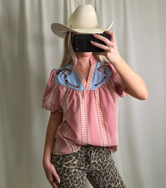 Dakota Yoke Puff Blouse