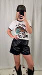 Rockin' Croc Faux Leather Shorts