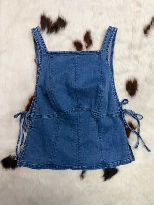 "Ashley" Denim Tied in Top