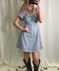Jane Striped Denim Dress