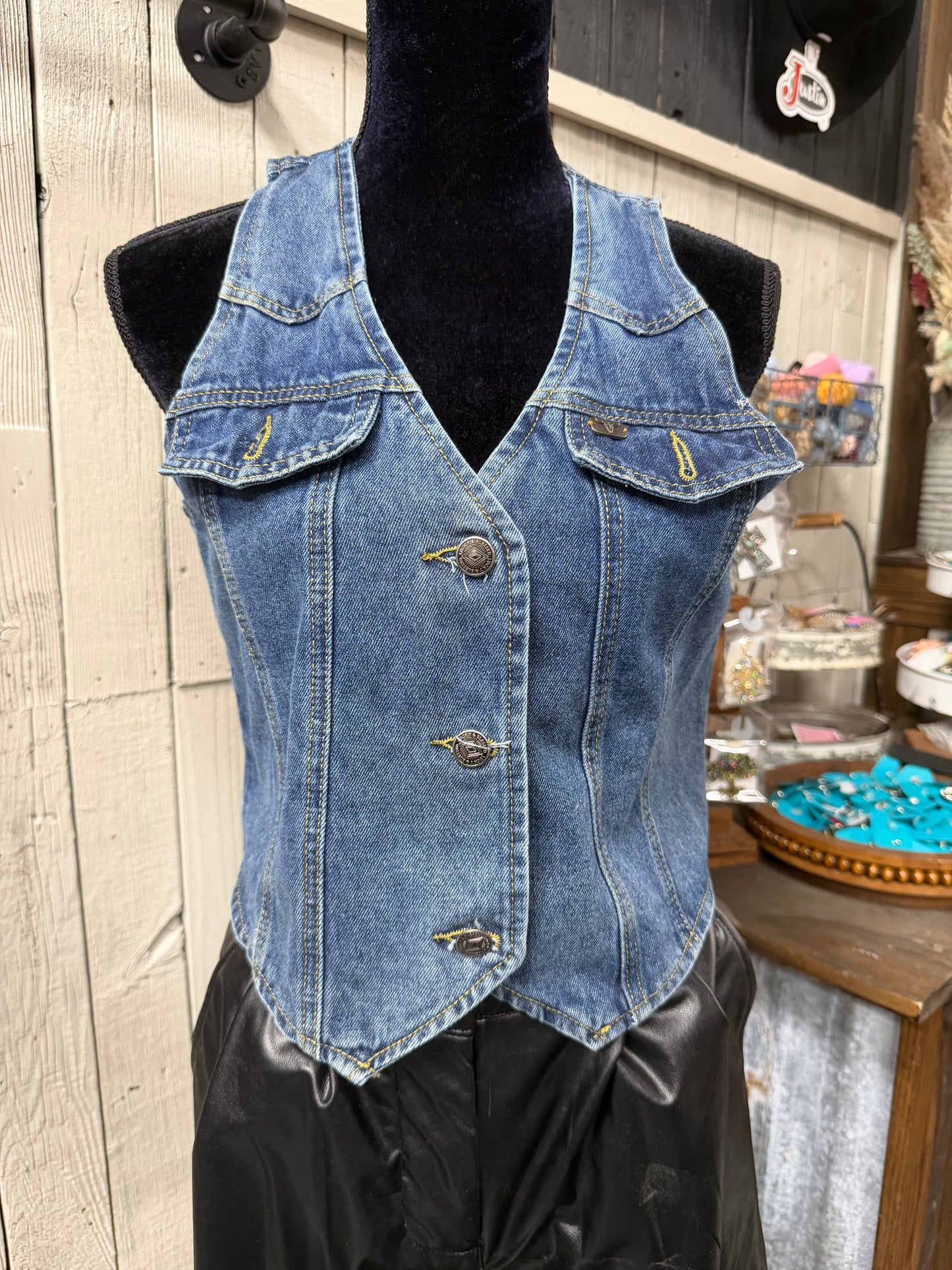 "Haley" Denim Vest
