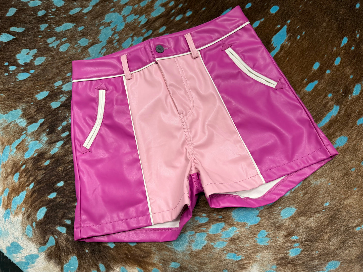 Pink Cowboy Camino Shorts