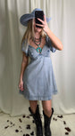 Jane Striped Denim Dress
