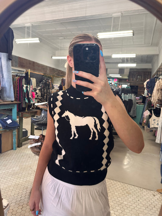 Saddle Up Sweater Vest