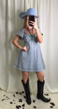 Jane Striped Denim Dress