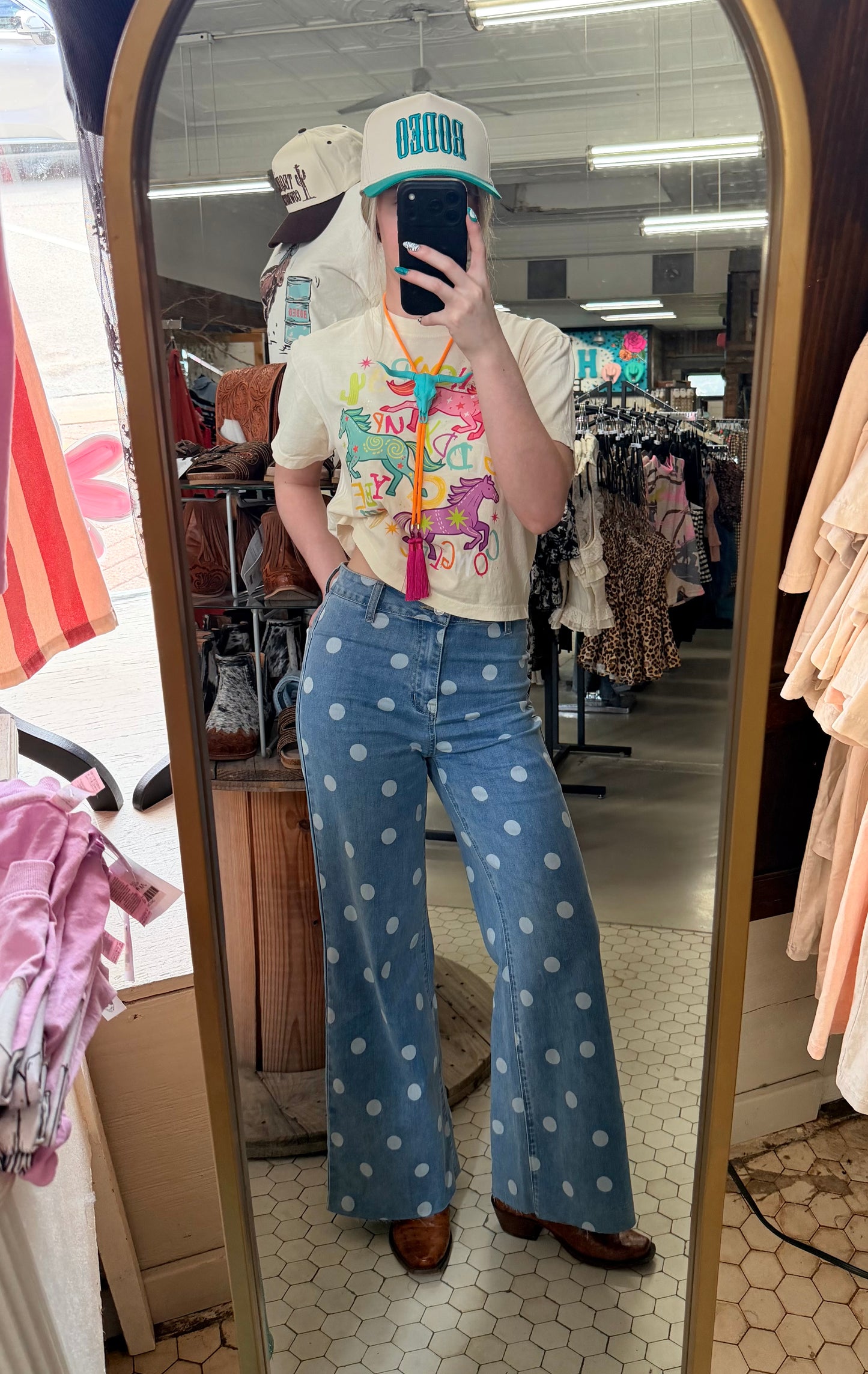 Denim Dot Ultra High-Rise Jeans