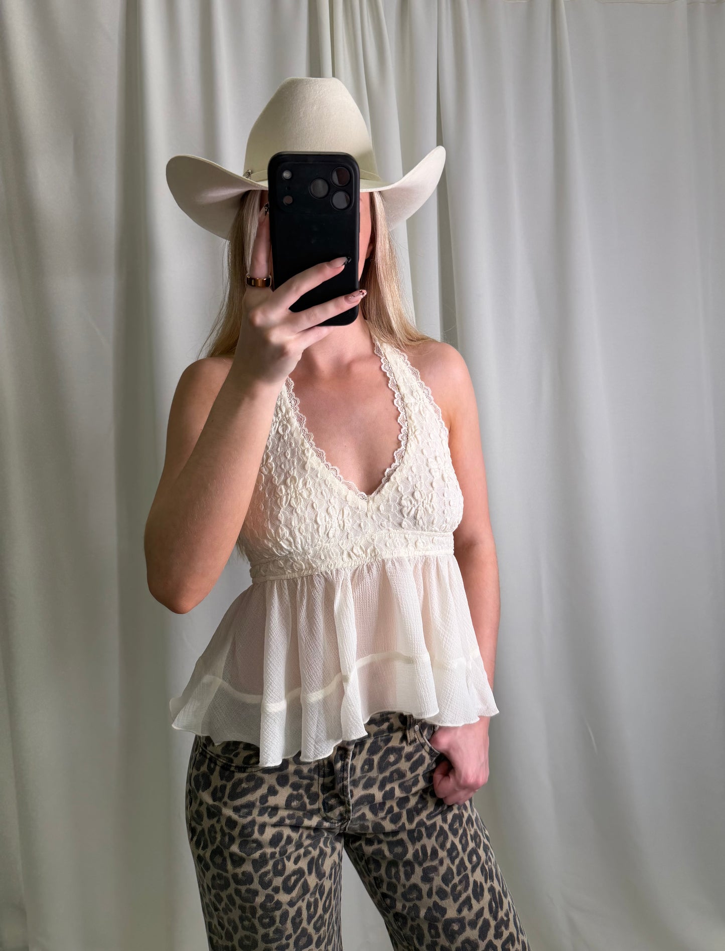 Elaire Floral Halter Top