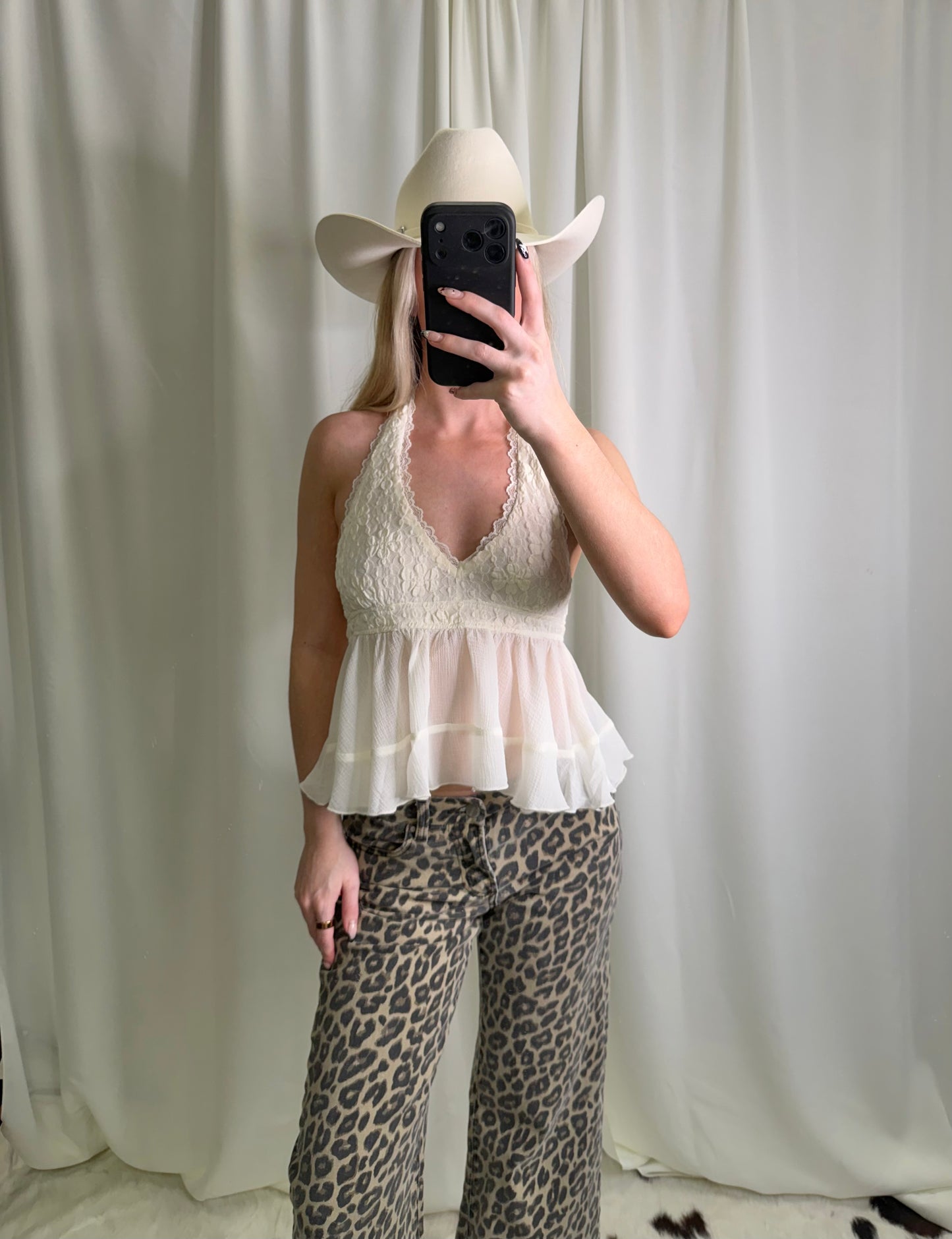 Elaire Floral Halter Top