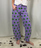 Purple & Green Polka Dot High-Rise Barrel Jeans