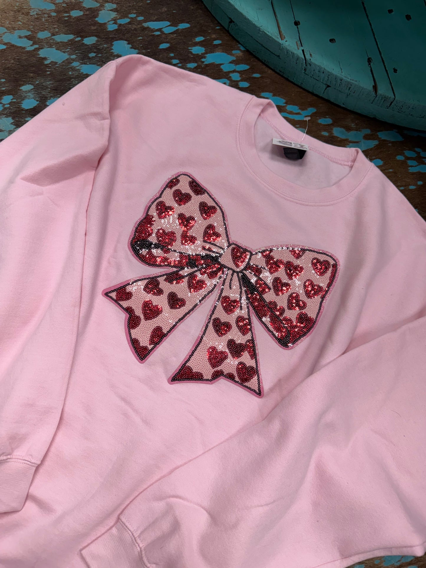 Pink Bow Ribbon Sweatshirt