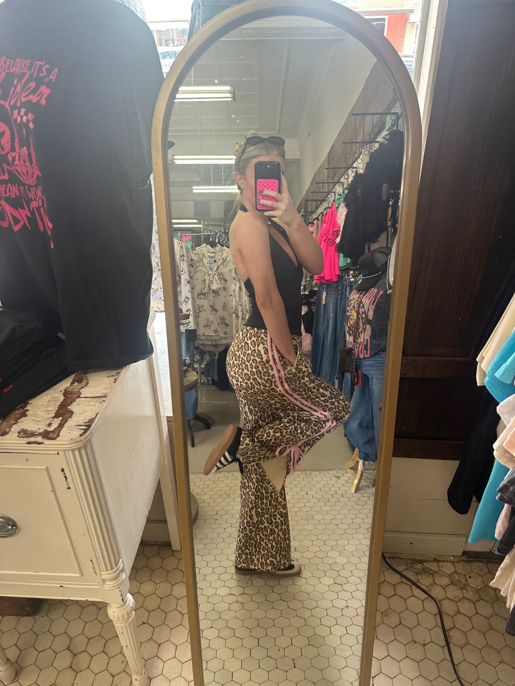 Leopard Bow Joggers