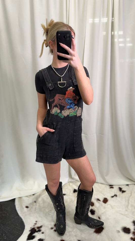 Stomp Tha Romp Bulldogger Romper
