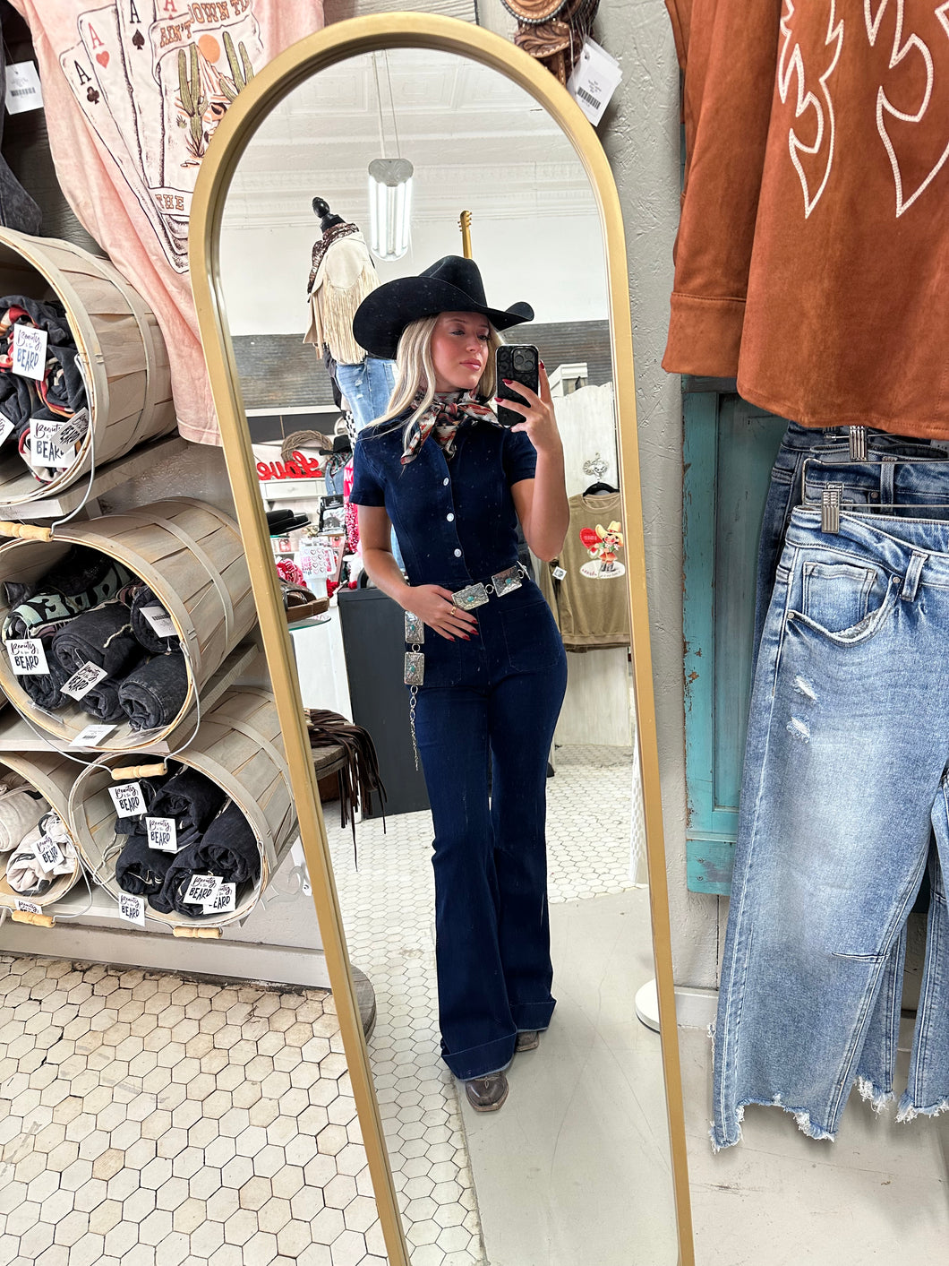 Western Flare Jumpsuit