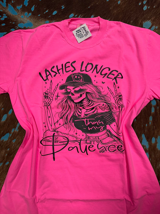 Lashes Long Than My Patience Tee