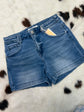 Risen Mid-Rise Relaxed Denim Shorts