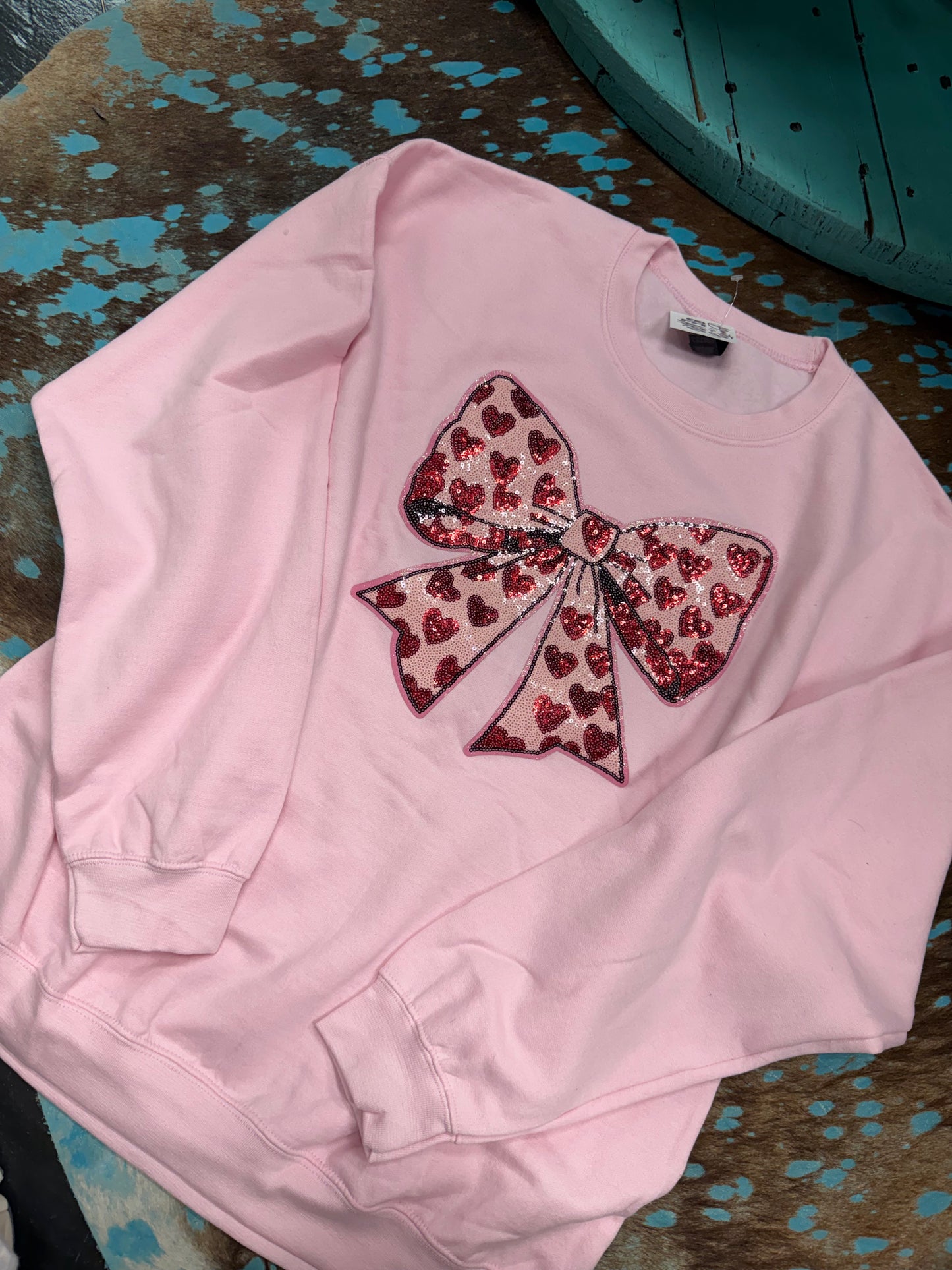Pink Bow Ribbon Sweatshirt