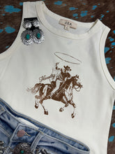 Load image into Gallery viewer, Cream Western Crop Tank
