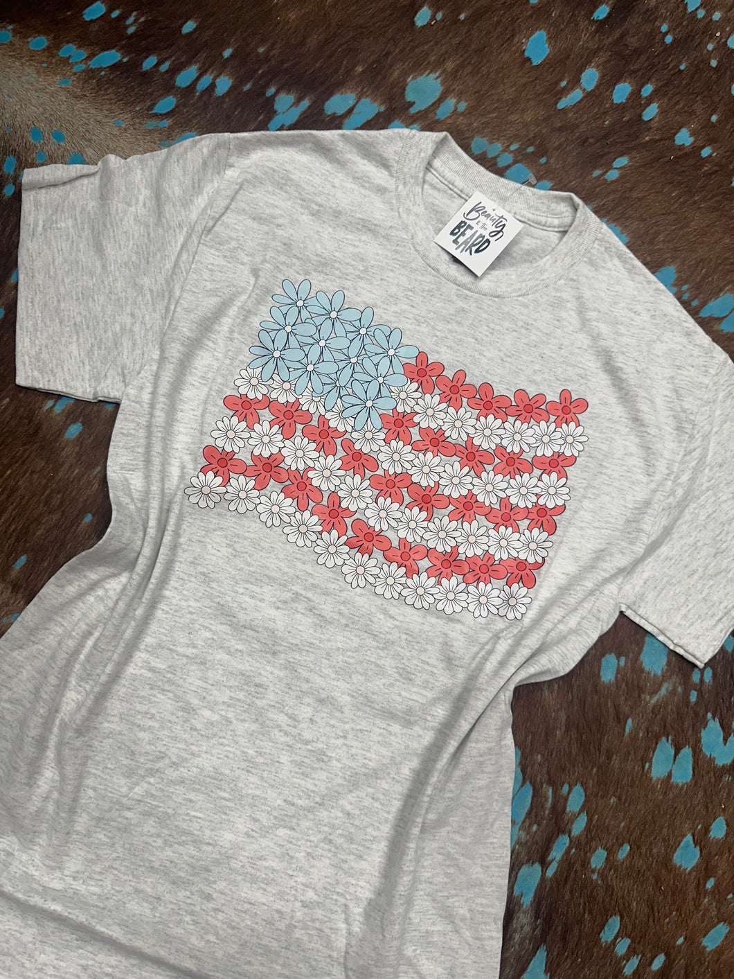 Floral Flag Tee
