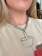 Silver Snaffle Bit Necklace