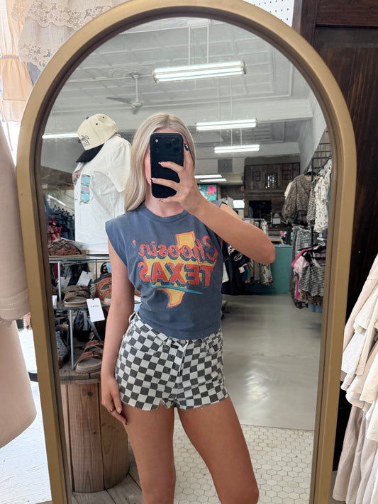 Choosin' Texas Crop Tee