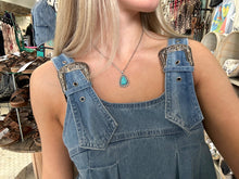 Load image into Gallery viewer, Western Buckle Denim Mini Dress
