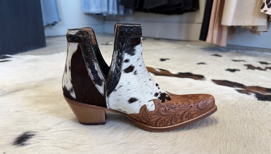 Myra Georgina Hair-On Hide Booties