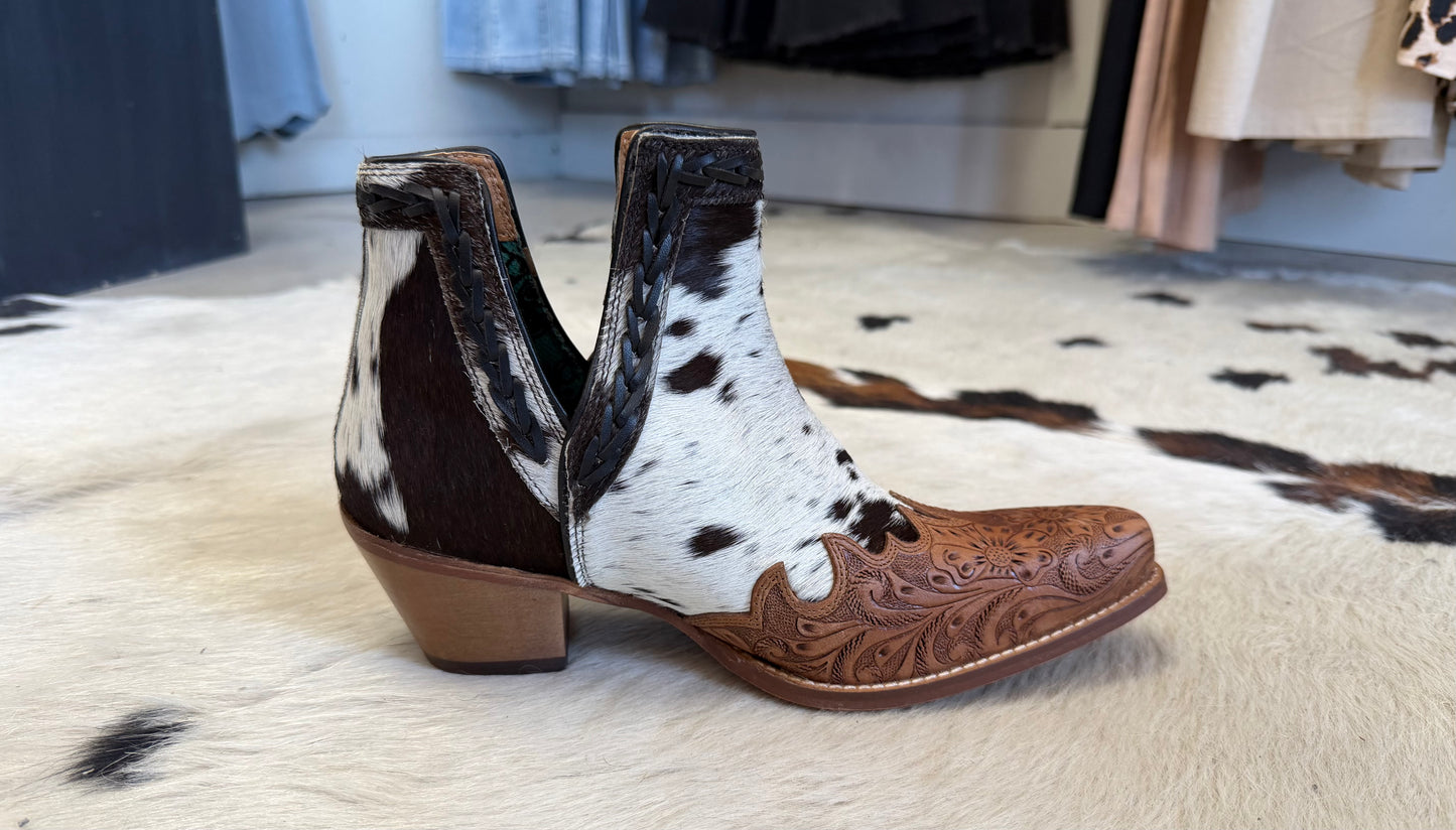 Myra Georgina Hair-On Hide Booties