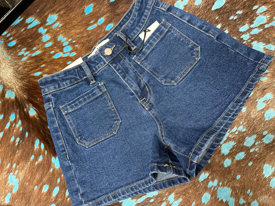 Mica Blue Denim Shorts
