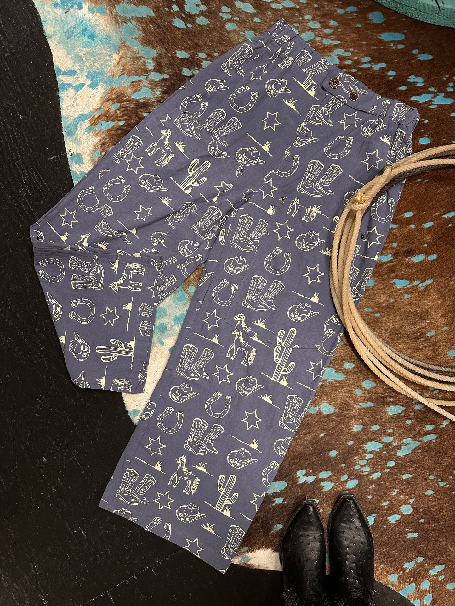 Indigo Western Pocket Pants