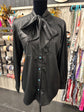 Black Leather Outlaw Top
