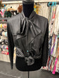 Black Leather Outlaw Top