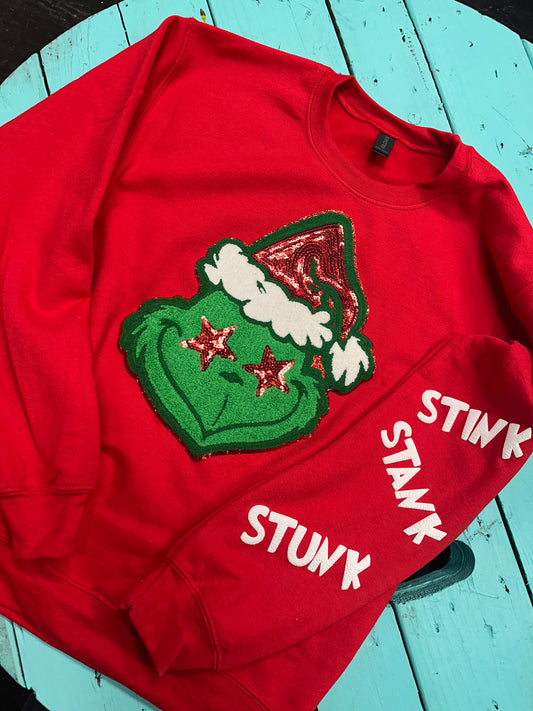 Grinch Face Sweatshirt