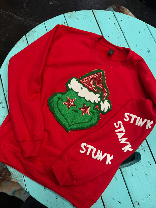 Grinch Face Sweatshirt