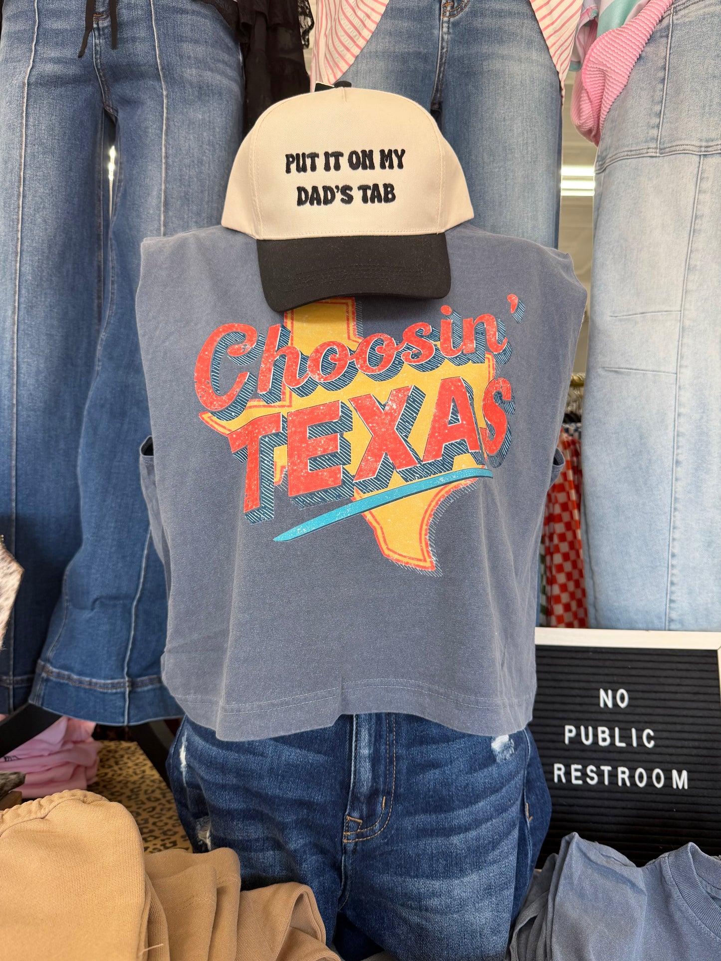 Choosin' Texas Crop Tee