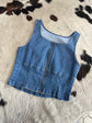 "Sandy Mae" Stretch Denim Top