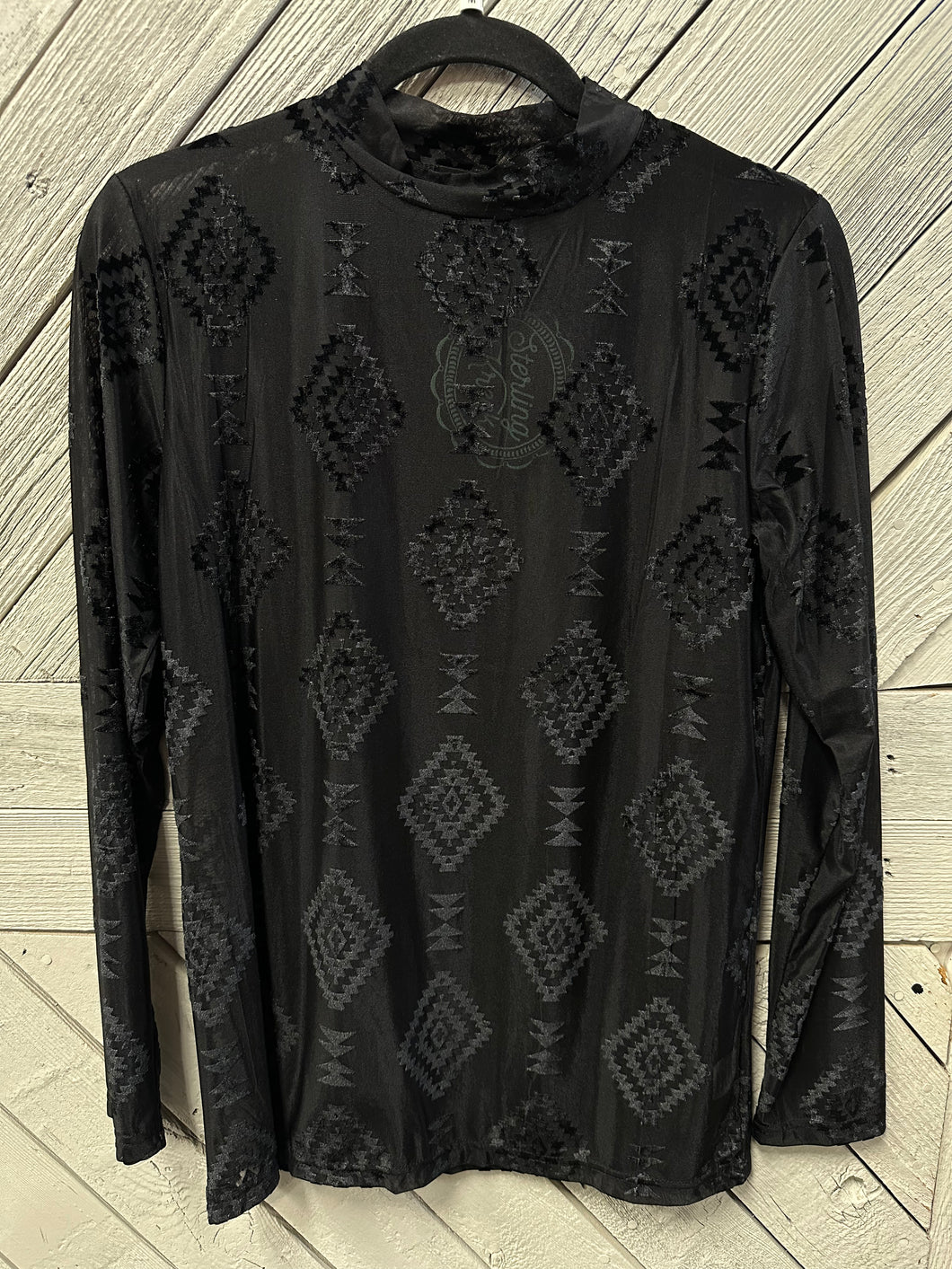 Berlin Velvet Mesh Top