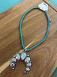 Squash B Turquoise Gem Necklace