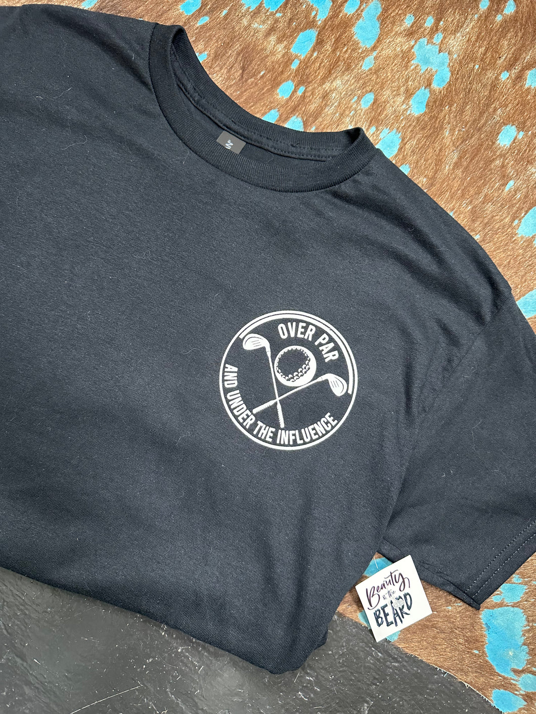 Black Over Par Tee
