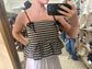 Sheen Gingham Bow Tank