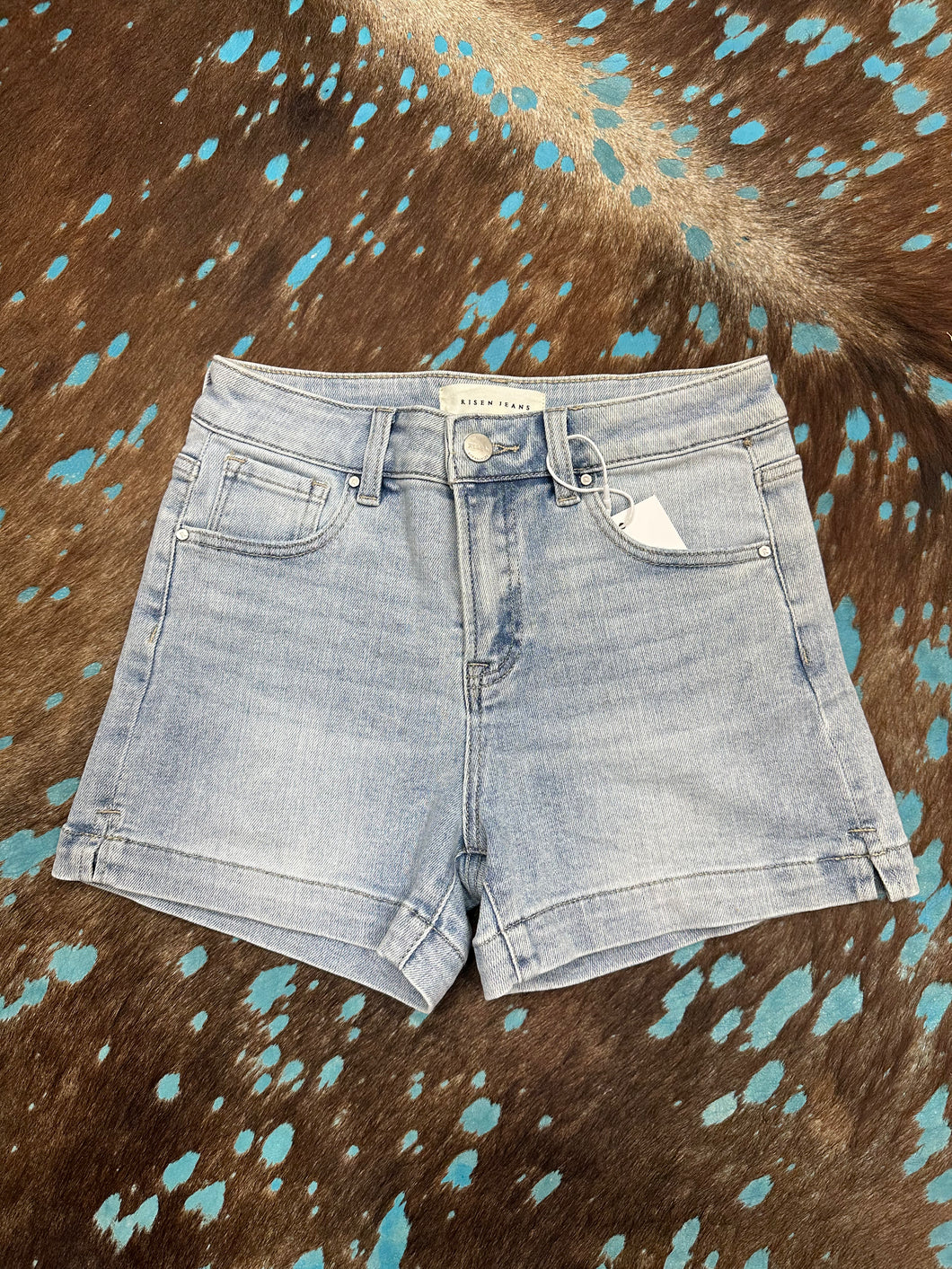 Risen High Rise Side Slit Shorts