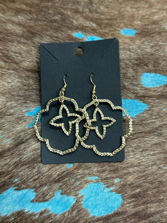 Gold Motif Earrings